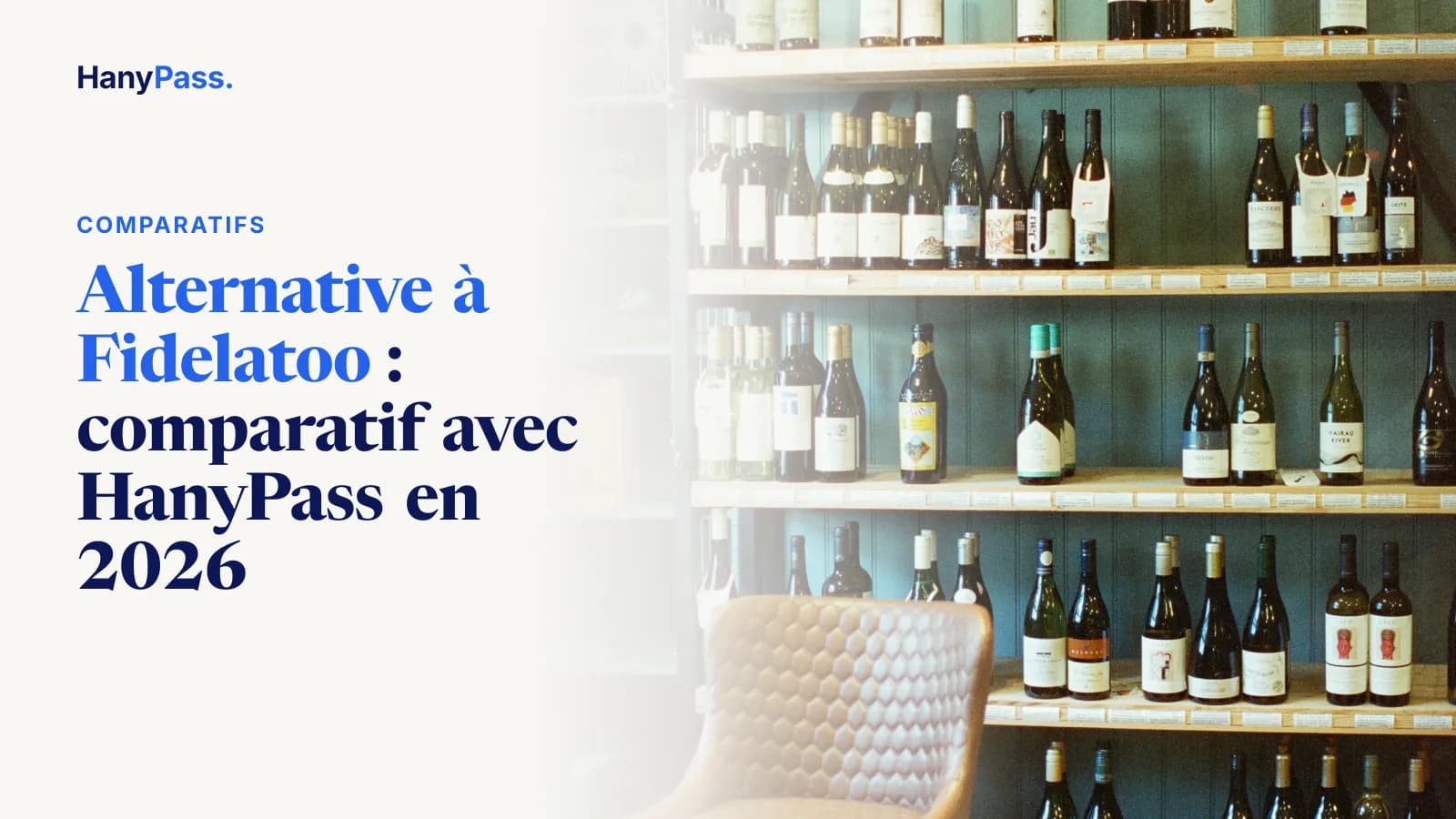 Étagères de vins chez un caviste