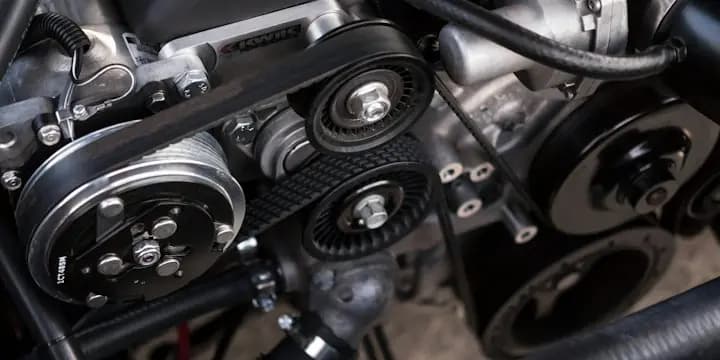 Moteur de voiture en gros plan